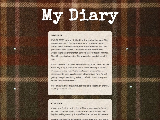 diary screenshot