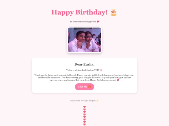 Birthday screenshot