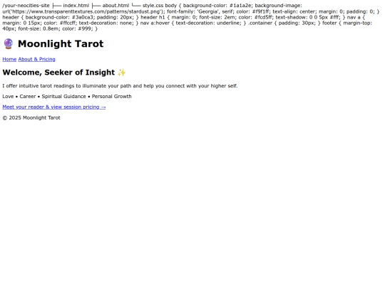 index screenshot