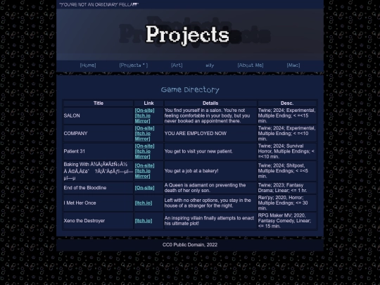 games screenshot