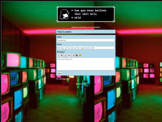 guestbook screenshot