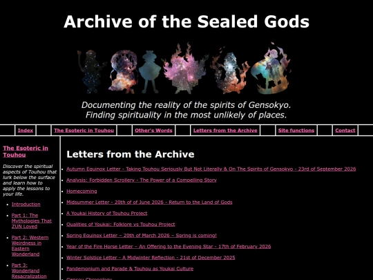 letters-archive/letters-landing screenshot