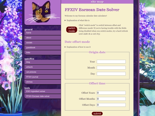 tools/eorzeandatesolver screenshot