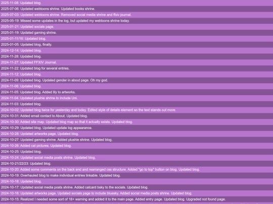 updatelog screenshot