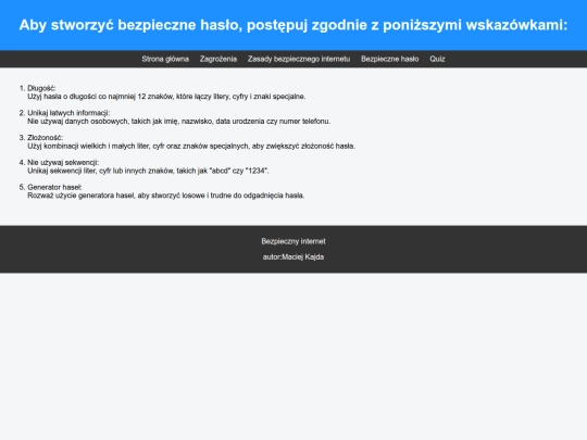 haslo screenshot