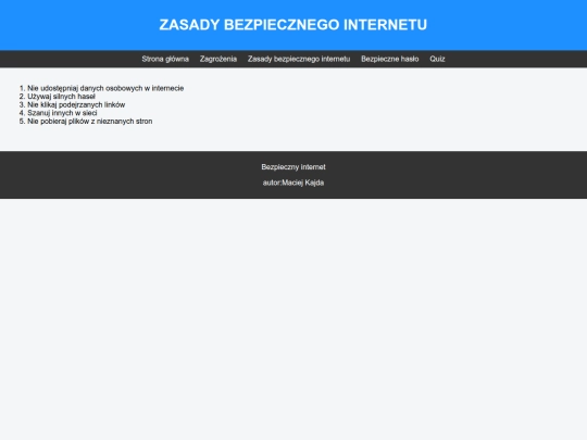 zasady screenshot