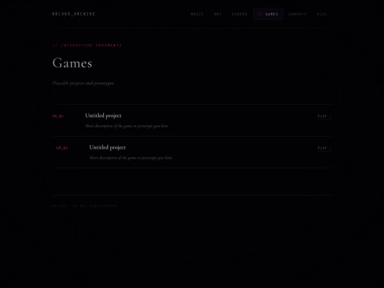 games screenshot