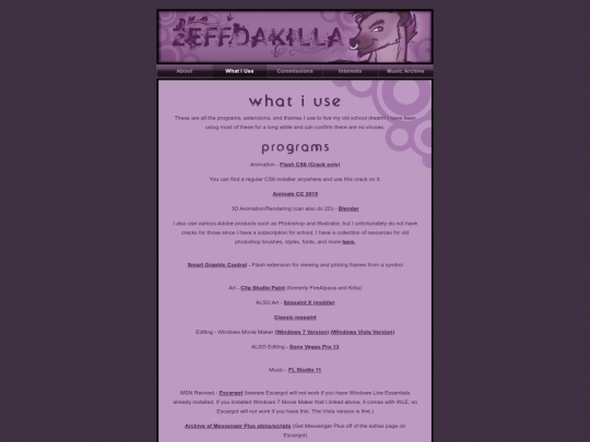 programs screenshot
