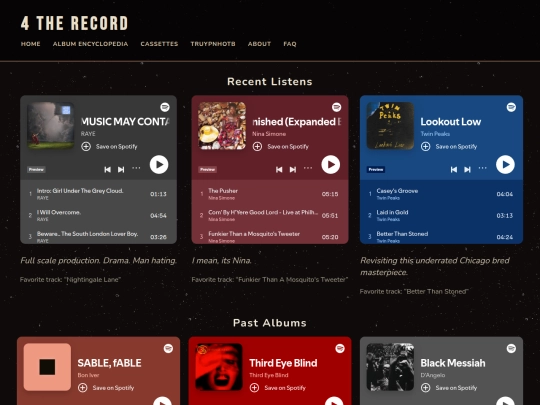 albumreviews screenshot