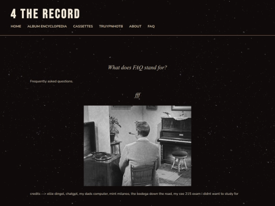 faq screenshot