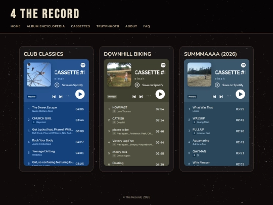 playlists screenshot