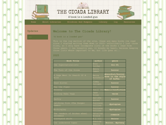 cicadalibbetter/log screenshot