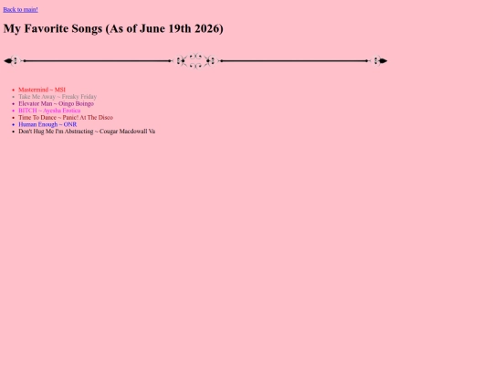Songs screenshot