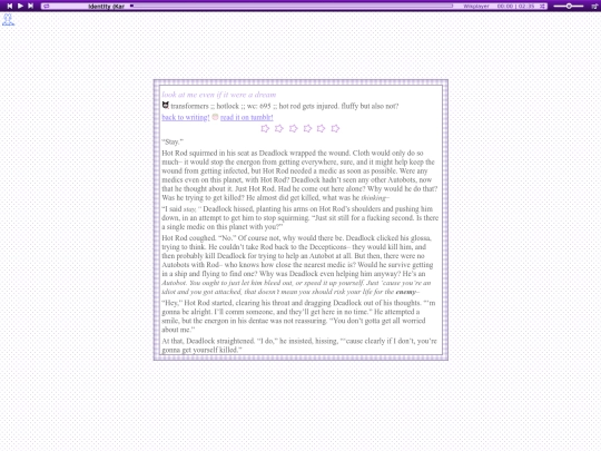 fanfics/parasite screenshot