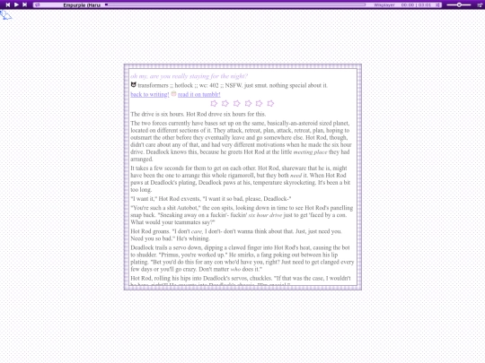 fanfics/rabbithole screenshot