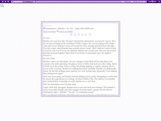 fanfics/tapwater screenshot