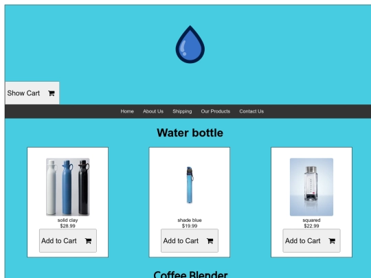 ourproducts screenshot