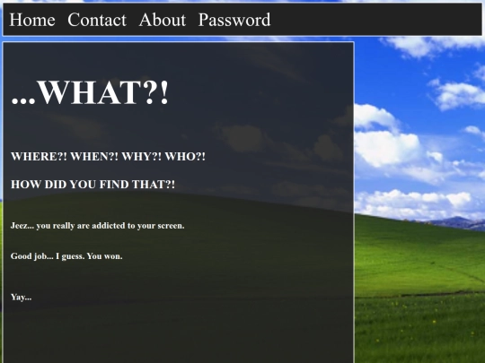 congratulations screenshot