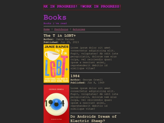 WIPbooks screenshot