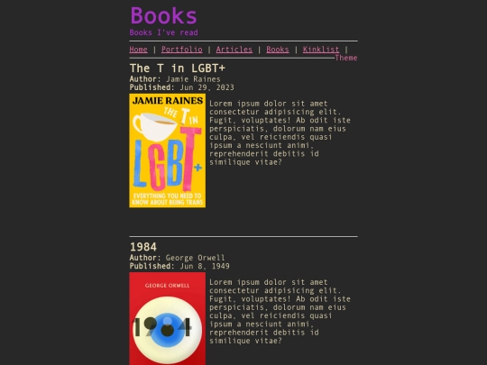 books screenshot