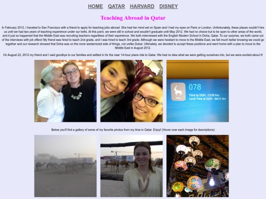 Personal_Page/qatarpage screenshot