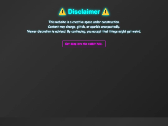 disclaimer screenshot