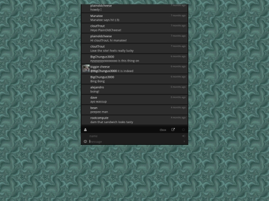 guestbook screenshot