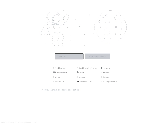 startpages/drop-down screenshot