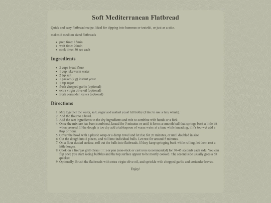 yum-yums/recipes/flatbread screenshot