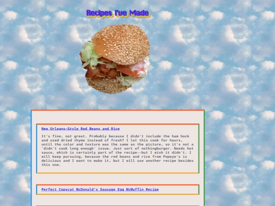 recipes screenshot