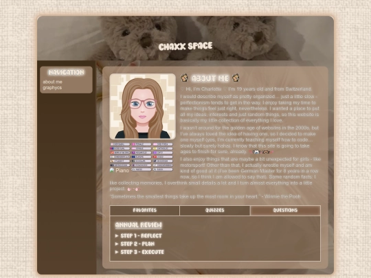 about-me screenshot