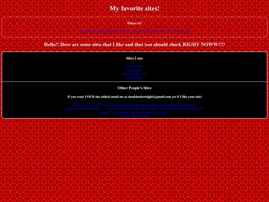 favoritesites screenshot