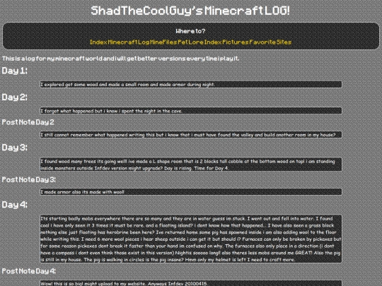 logminecraft screenshot