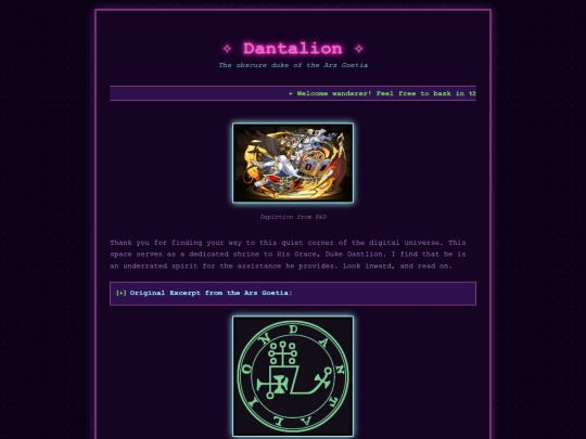 dantalion screenshot