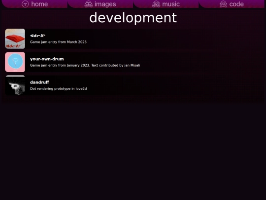 dev screenshot