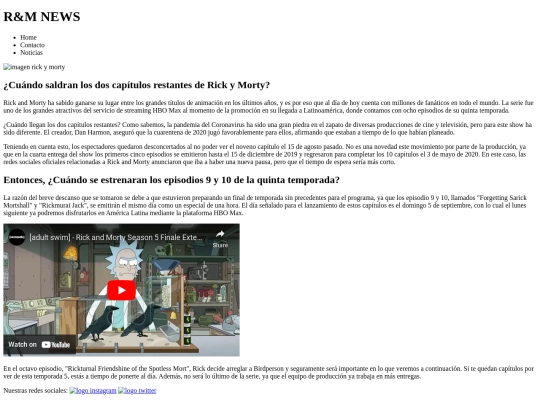 index screenshot