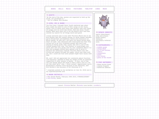books/reviews/girlinaband screenshot