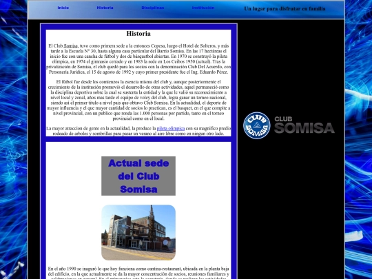 clubsomisa/historia screenshot