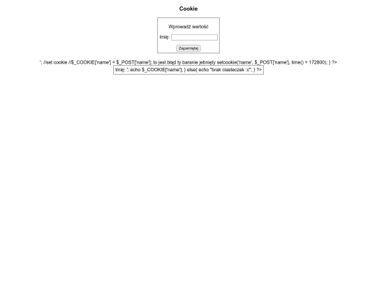 szkoła/cookies screenshot
