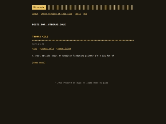 D:microbytehugoContentmicrobytepublictagsthomas-coleindex screenshot