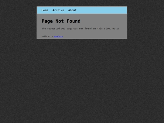 georgeblog/not_found screenshot
