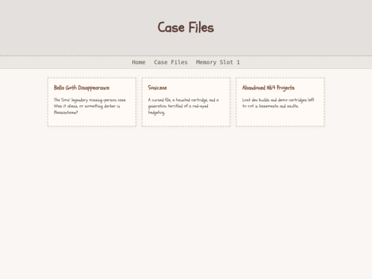 case-files screenshot