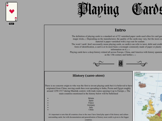 strange particulars/CARDS screenshot
