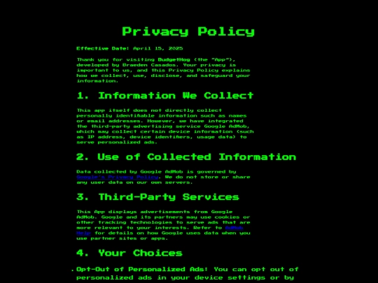 privacy screenshot