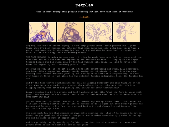 misc/kinktober/petplay screenshot