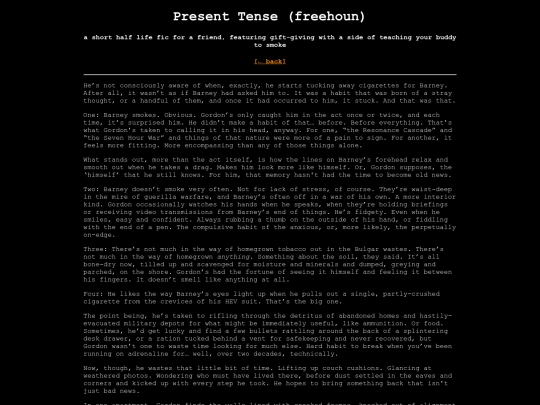 writes/contenmente/presenttense screenshot