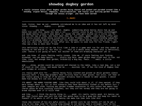 writes/contenmente/showdog screenshot