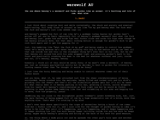 writes/contenmente/werewolves screenshot