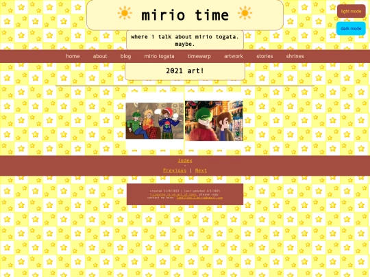 timewarpartpages/art2021 screenshot
