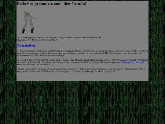Projects screenshot